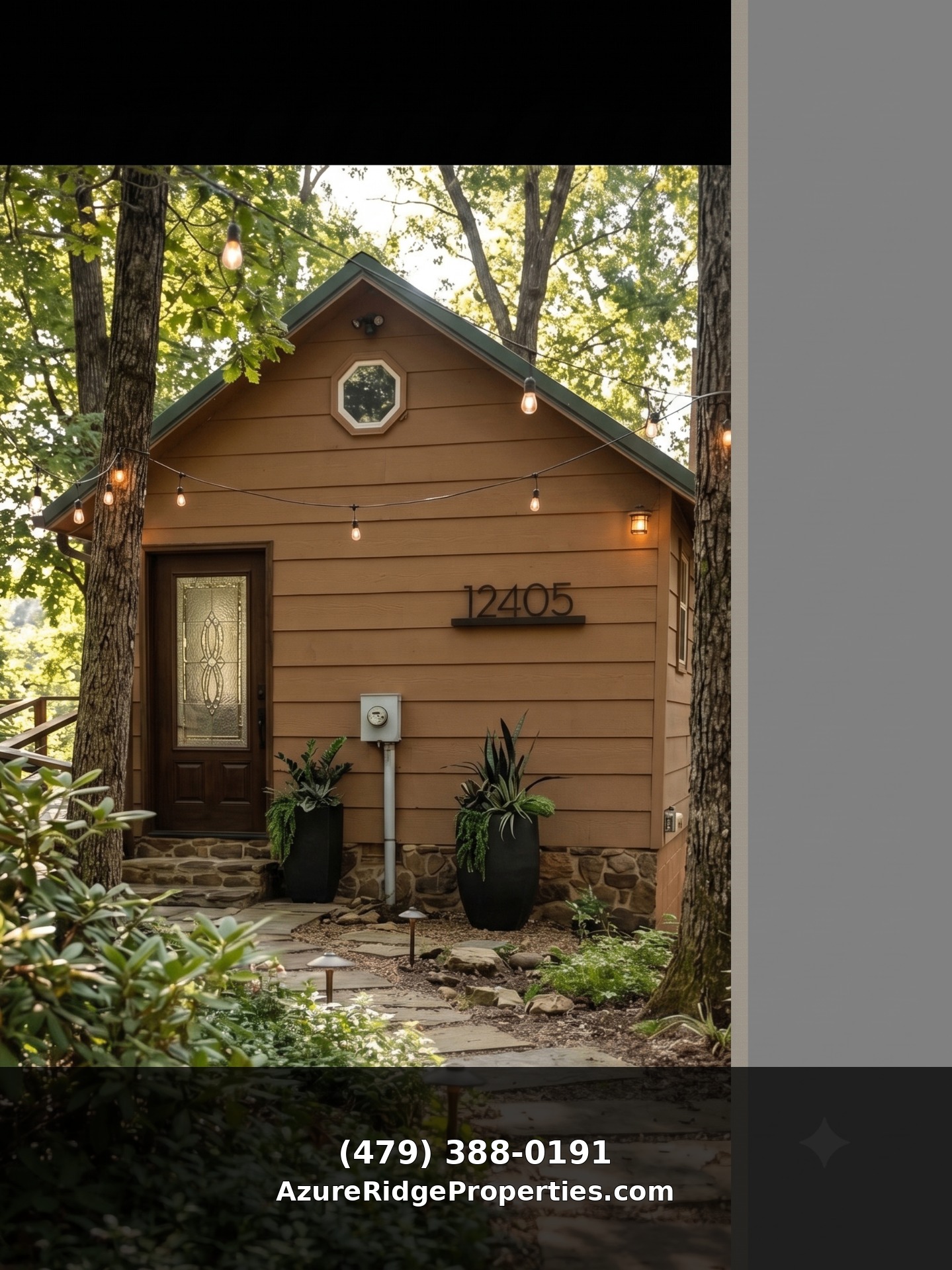 Mountainburg Lakeview Cabin — 500 sq ft on wooded acreage